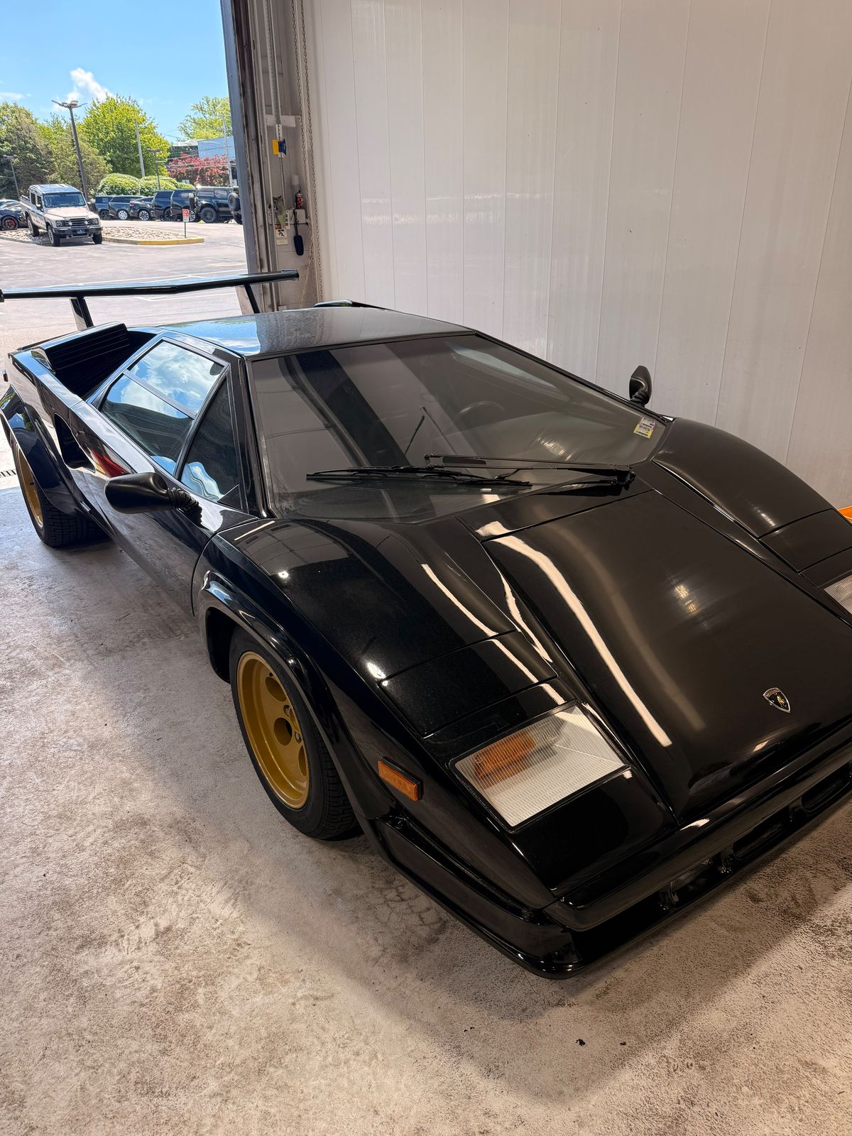 Lamborghini Countach in the shop