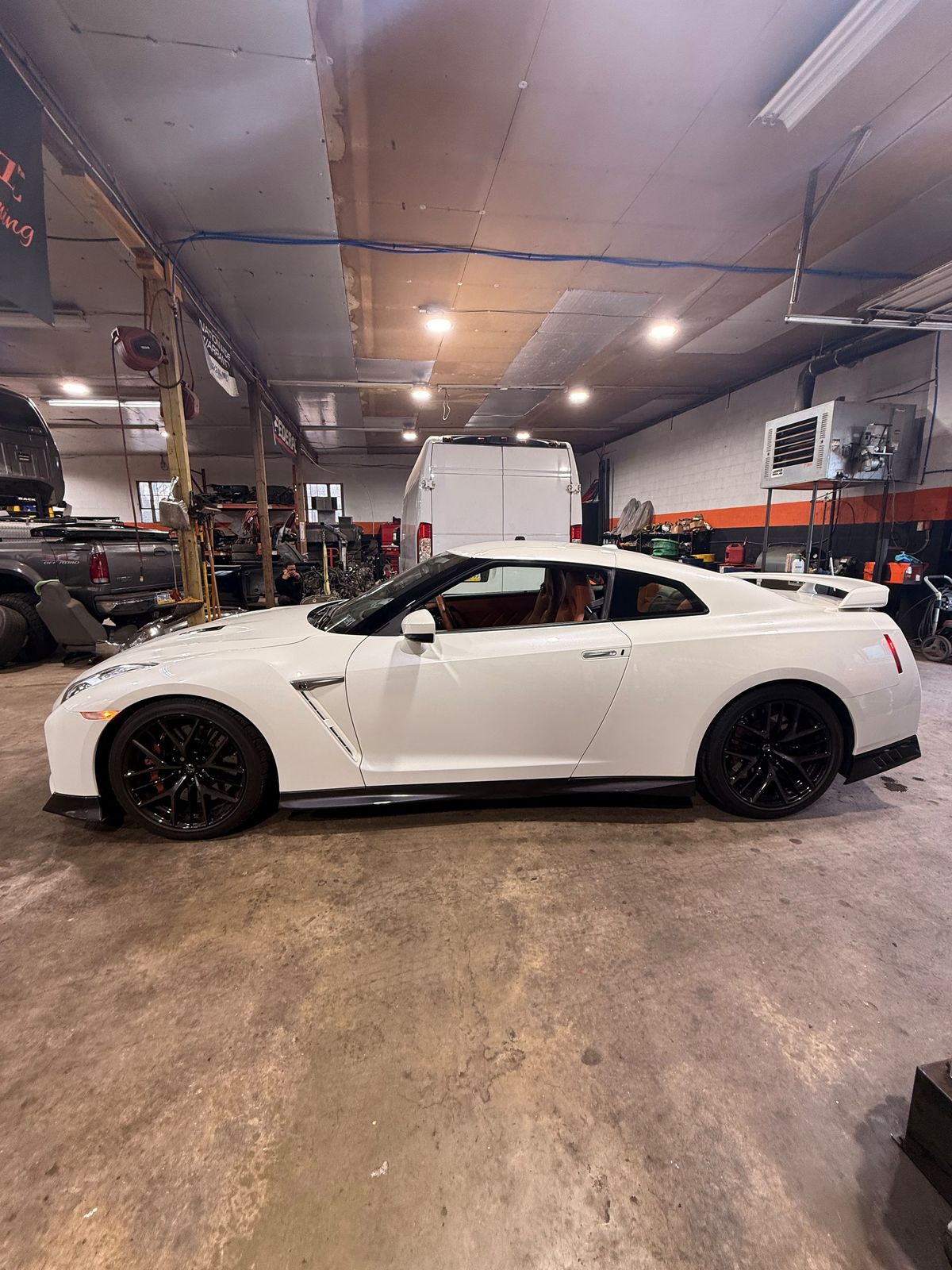 Nissan GT-R in the shop